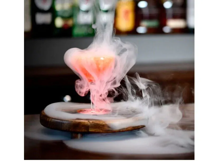 Terp bubble cocktail presentation