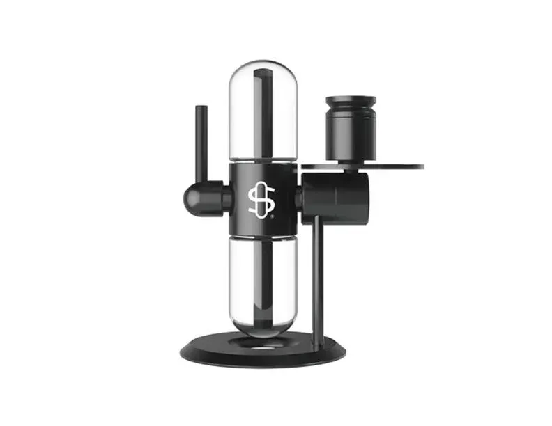 Stundenglass Kompact device on a dinner table